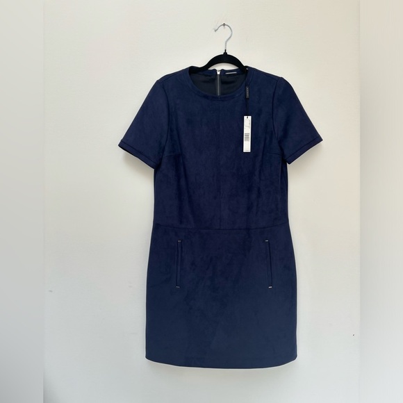 ELIE TAHARI BNWT | Faux suede shift dress | Size 10 - Picture 6 of 8